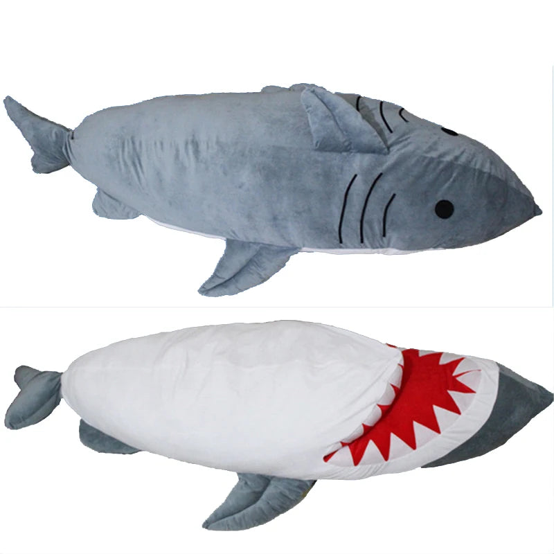 Fancytrader Pop Giant Shark Plush Toy Sleeping Bag Bite Me Sharks Tatami Sofa Bed