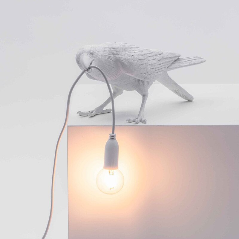 Italian Bird Table Lamp Designer Resin Night Desk Lamps For Living Room Bedroom Desk Decor Night Light Home Bedside Lamp