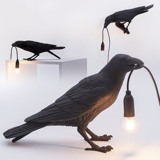 Italian Bird Table Lamp Designer Resin Night Desk Lamps For Living Room Bedroom Desk Decor Night Light Home Bedside Lamp