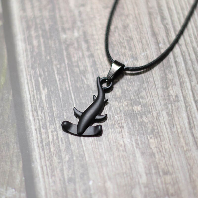 Bohemia Hammerhead Shark Necklace Handmade Braided Rope Animals Pendant Choker Necklace Adjustable Men Women Summer Jewelry Gift