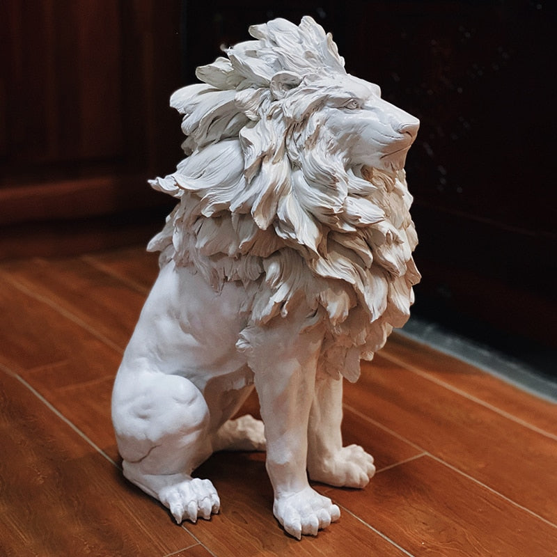 Modern Art Home Decor Lion Statue Living Room Decoration Crafts Resin Creative Fashion Sculpture Home Accessories Figurines