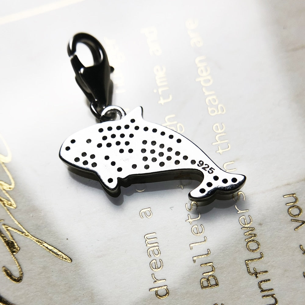 Orca Charm Pendant New Authentic 925 Sterling Silver Women Men Jewellery Ocean Gift