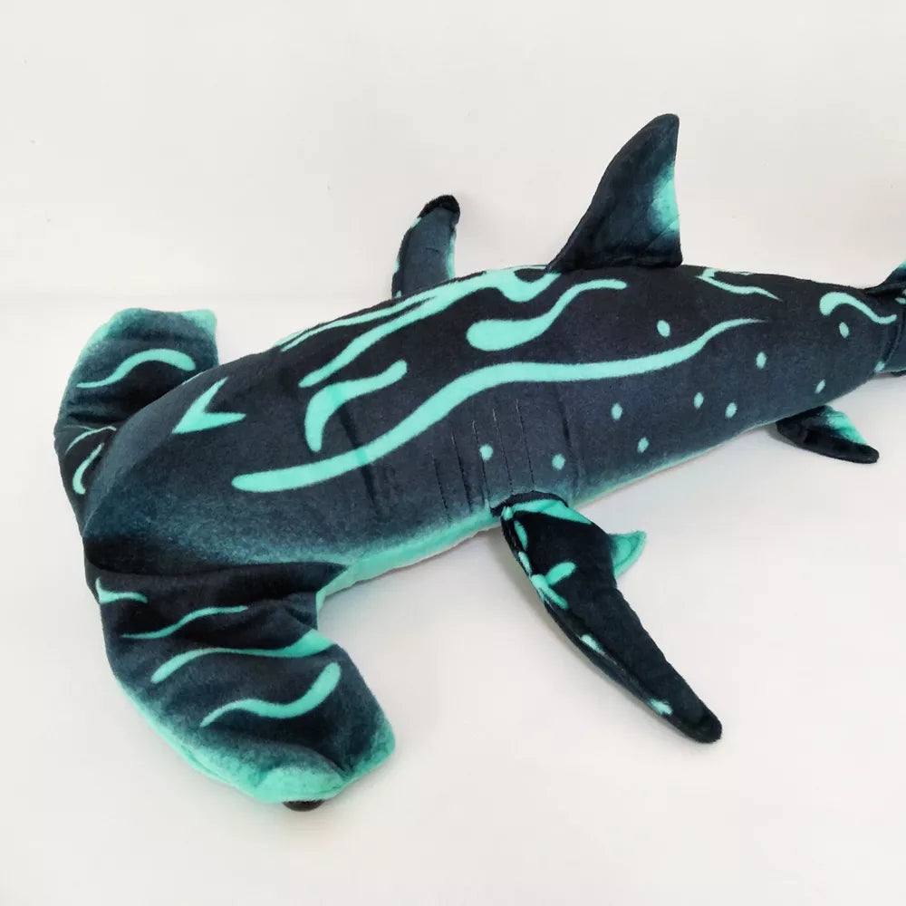 60-130cm Plush Giant Shark Toy Sea Fish Doll Animals Long Sleeping Pillow  Cushion Stuffed Birthday Gifts For Boys Baby