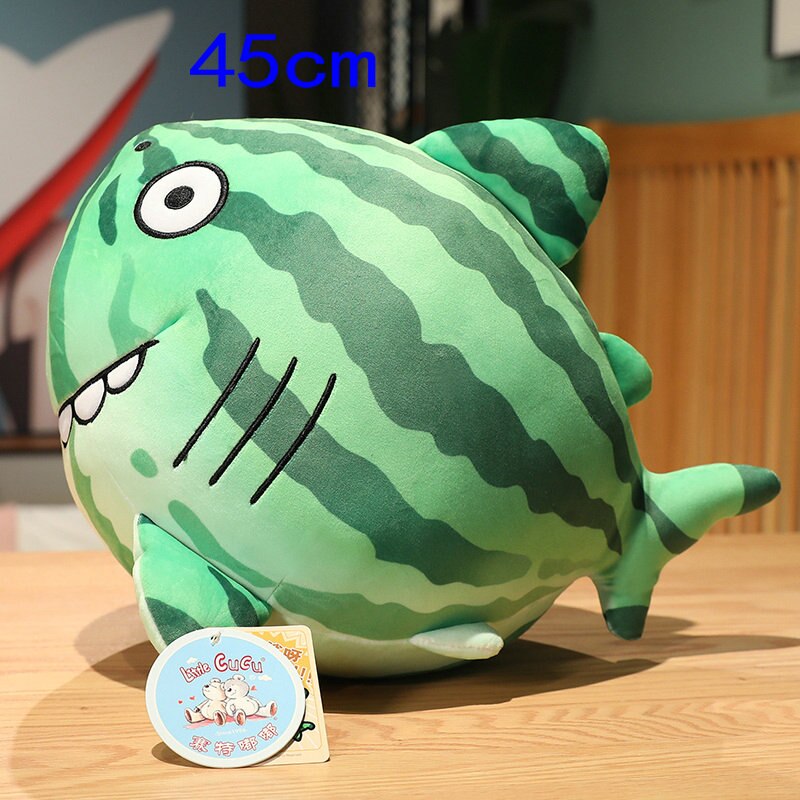 28-45CM Funny Shark Plush Toys Creative Animal Toys Turn to Watermelon Eagle Shark Paws Plush Pillow Kids Interesting Gifts