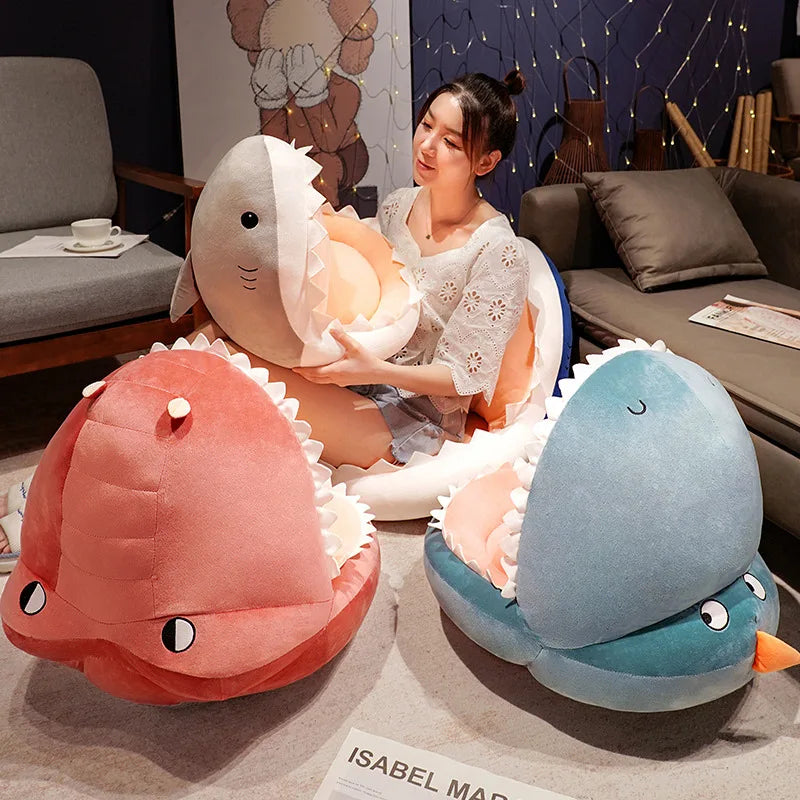 Big Shark Mouth Cushion Chair Seat Cushion Office Seat Backrest Pillow Soft Crocodile Throw Pillow Floor Tatami Baby Chair