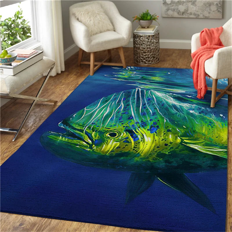 Shark Area Rug 3D All Over Printed Non-slip Mat Dining Room Living Room Soft Bedroom Carpet 03