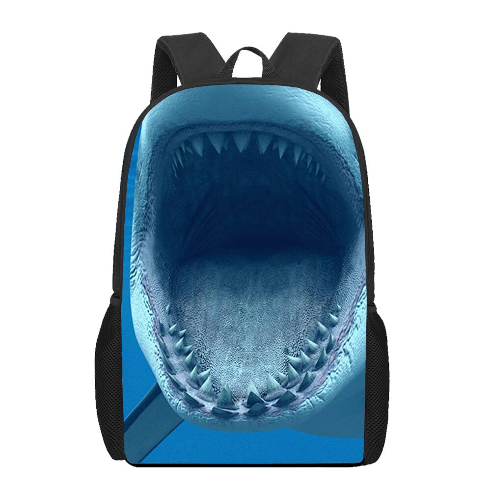 Ocean Shark Animal 3D Print School Bag for Teenager Girls Boys Kids Bookbag Women Men Travel Backpack Sutdent Laptop Backpacks