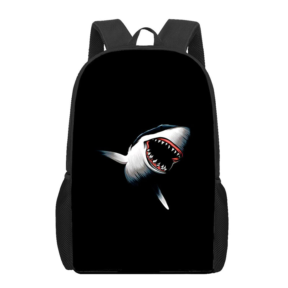 Ocean Shark Animal 3D Print School Bag for Teenager Girls Boys Kids Bookbag Women Men Travel Backpack Sutdent Laptop Backpacks