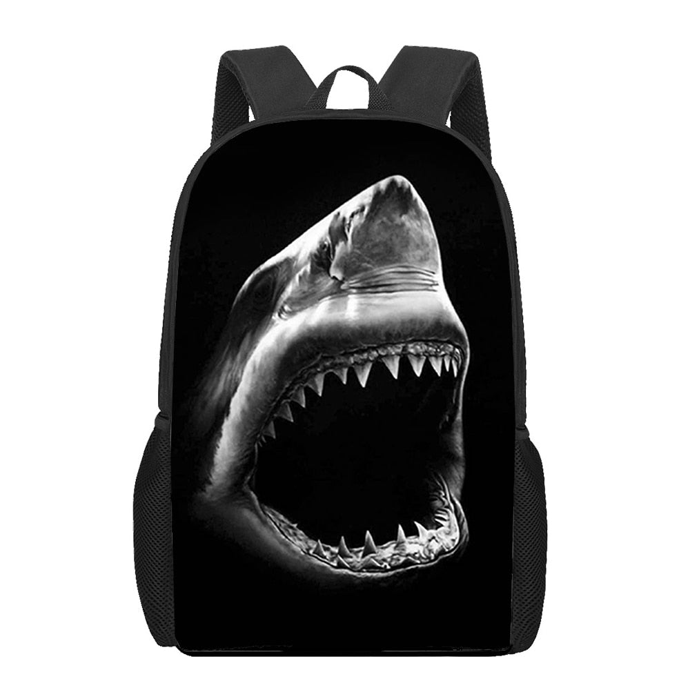 Ocean Shark Animal 3D Print School Bag for Teenager Girls Boys Kids Bookbag Women Men Travel Backpack Sutdent Laptop Backpacks