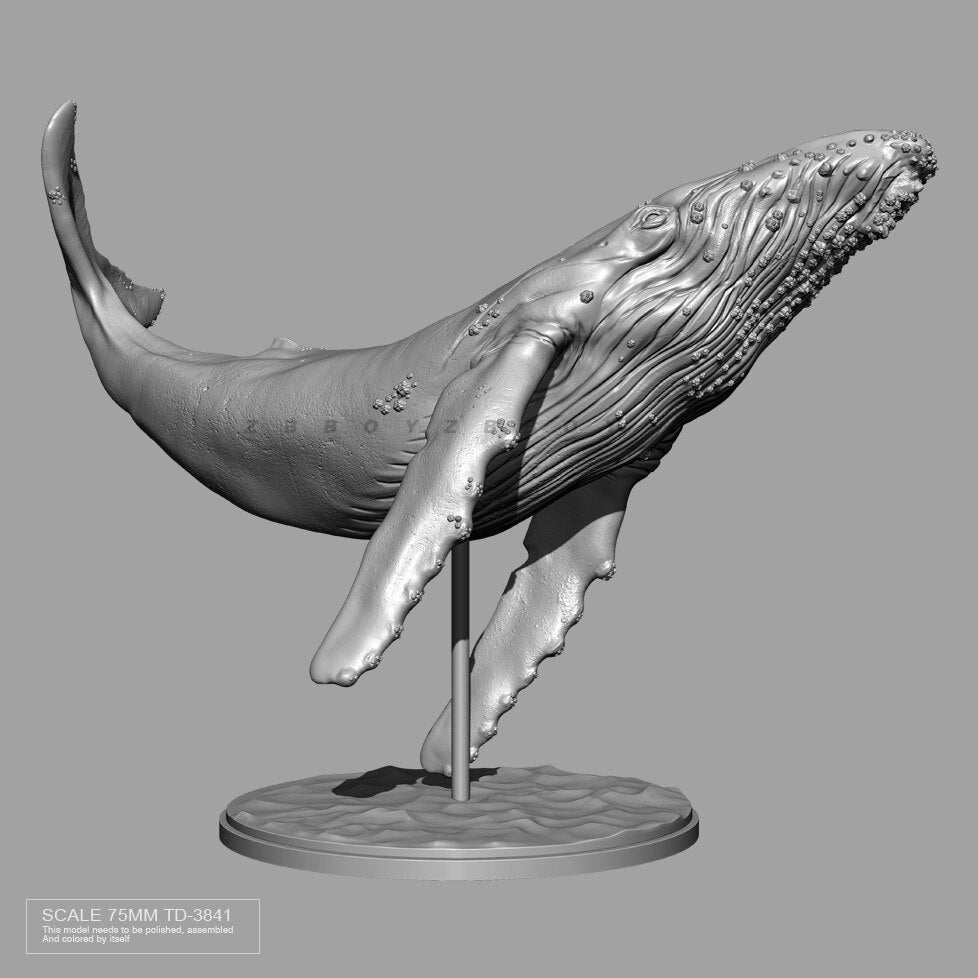 85m Resin model kits DIY figure Whales colorless and self-assembled TD-3841