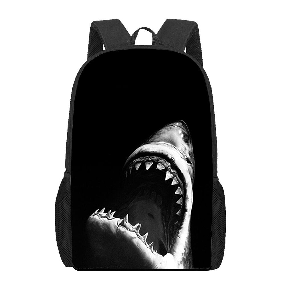 Ocean Shark Animal 3D Print School Bag for Teenager Girls Boys Kids Bookbag Women Men Travel Backpack Sutdent Laptop Backpacks