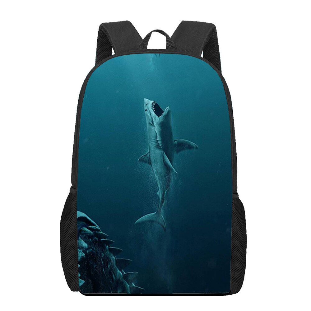 Ocean Shark Animal 3D Print School Bag for Teenager Girls Boys Kids Bookbag Women Men Travel Backpack Sutdent Laptop Backpacks