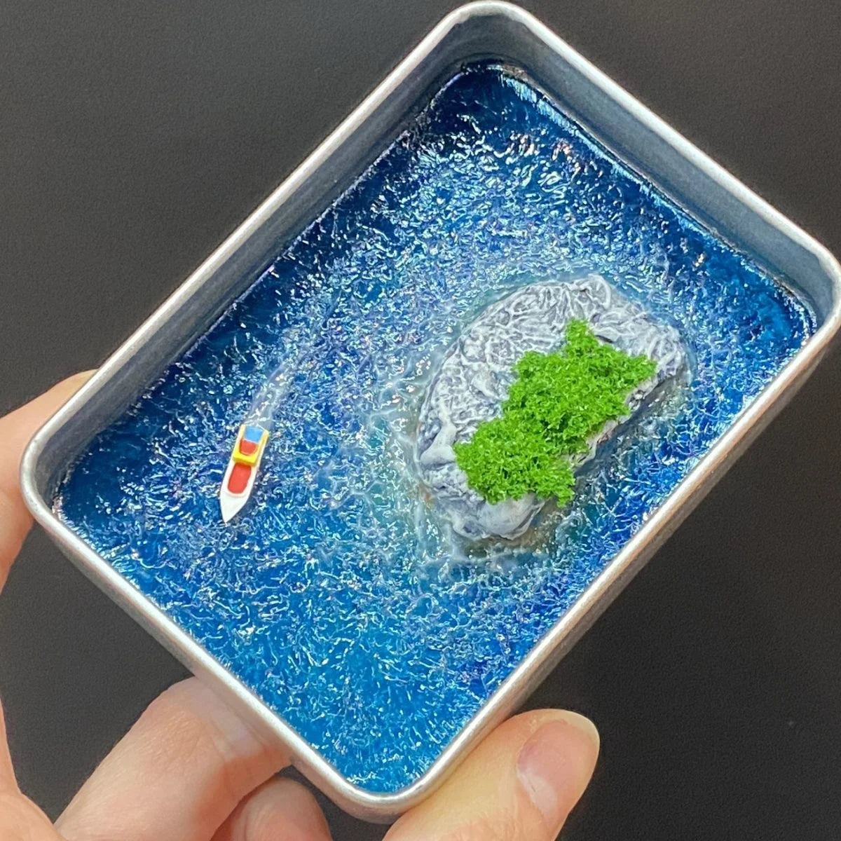 Creative Mini Box Landscape Model Simulation Healing Sea Decompression Toys Fun Ornaments Crafts Friends Birthday Small Gift