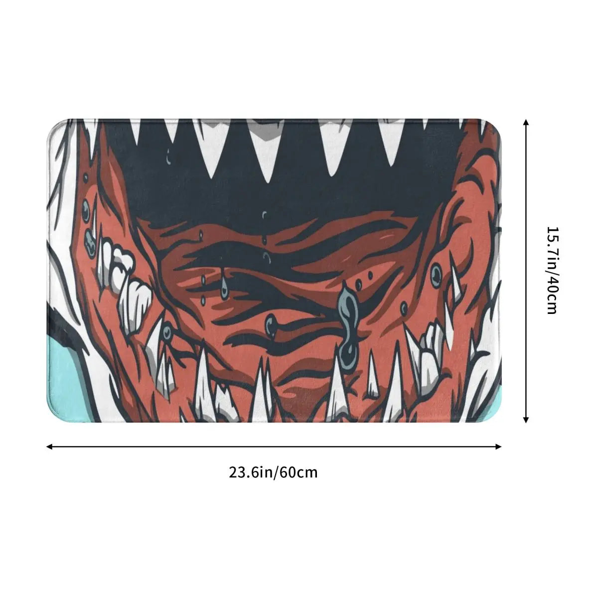 Great White Shark Doormat Bathroom Modern Soft Living Room Hallway Carpet Decor Floor Rug Area Rugs