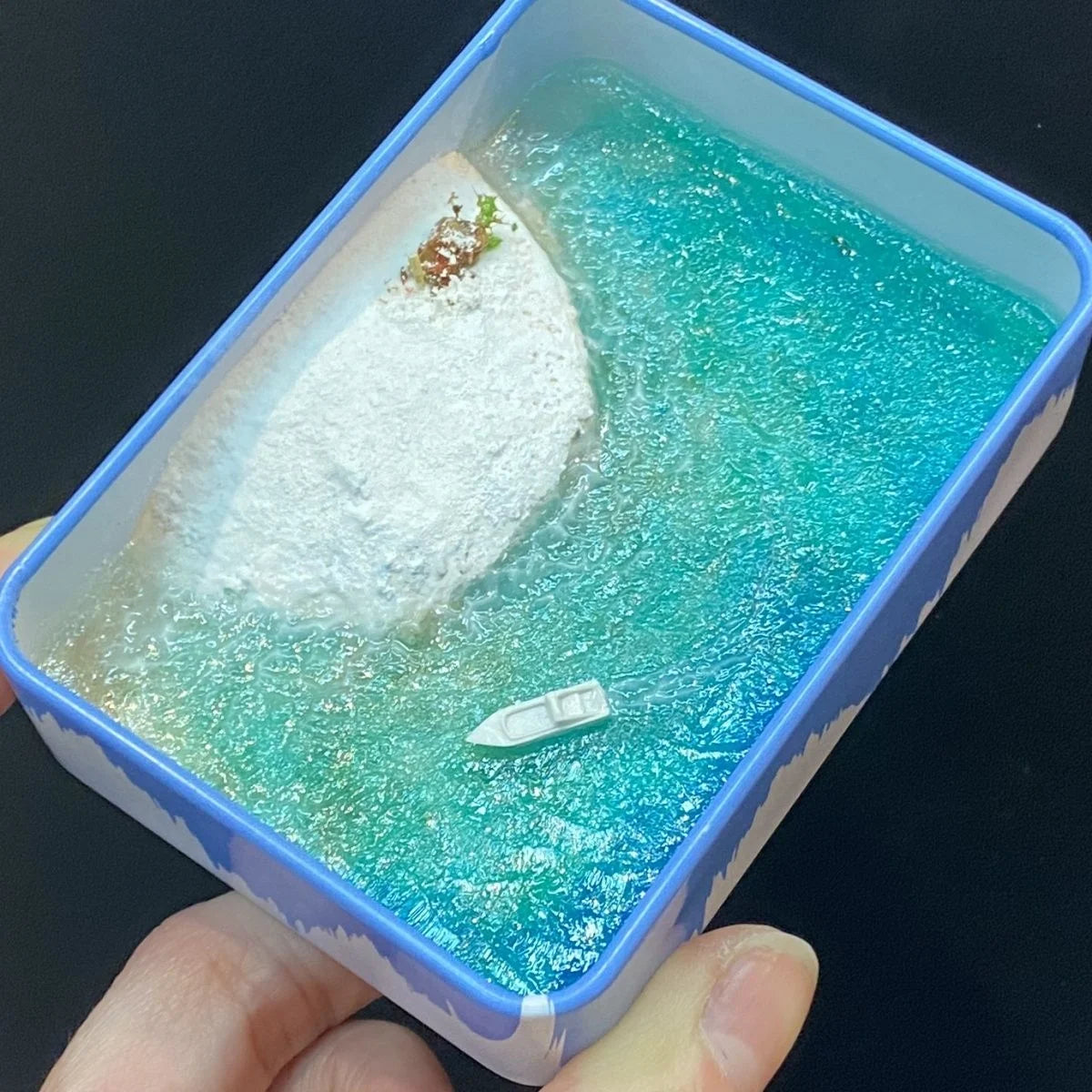 Creative Mini Box Landscape Model Simulation Healing Sea Decompression Toys Fun Ornaments Crafts Friends Birthday Small Gift