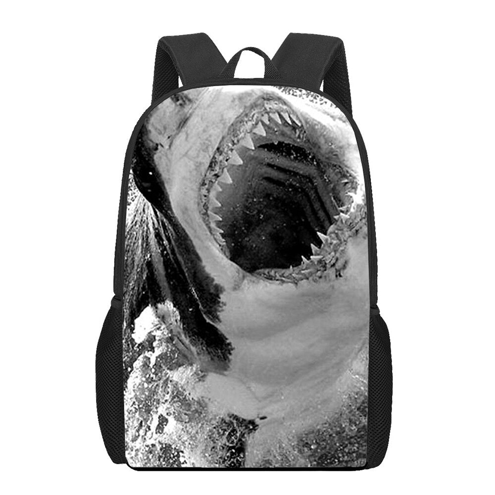 Ocean Shark Animal 3D Print School Bag for Teenager Girls Boys Kids Bookbag Women Men Travel Backpack Sutdent Laptop Backpacks