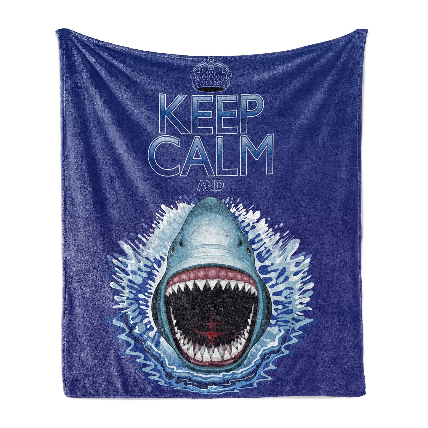 Deep Sea Shark Blanket Comfort Warmth Soft Cozy Easy Care Machine Wash Black Throw Blanket Quilt for Sofa Bed Home Decor Gifts