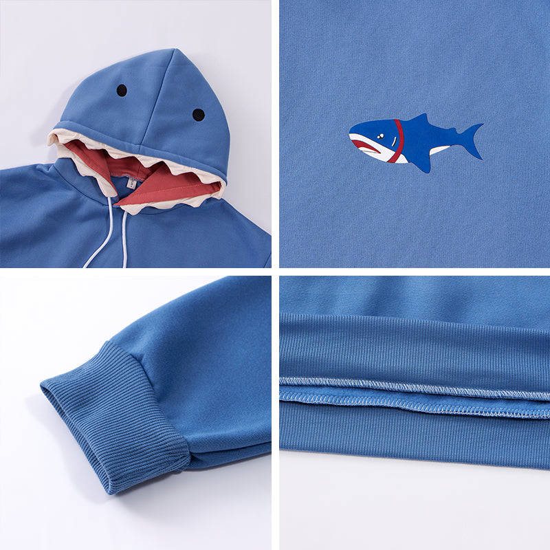 Shark Patchwork Hoodies