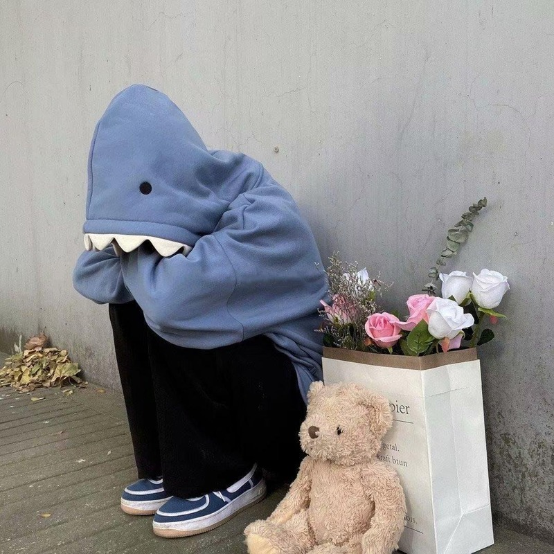 Shark Patchwork Hoodies