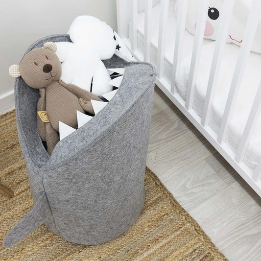 Folding Laundry Basket Shark-shaped Toy Basket Household Children&#39;s Dirty Clothes Storage Basket Sundries Storage Organizer New