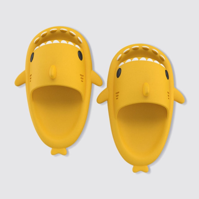 Mo Dou 2022 New Summer Slippers Lovely Shark Shape Slides Outdoor Women Shoes Kids Children Flip Flops Men Couples Cartoon EVA